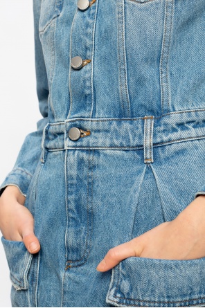 Red valentino discount denim jumpsuit